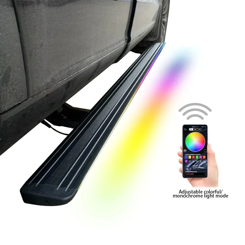 Auto PartsMobile App-Controlled LED Illuminated Electric Running Board With RGB & IP8 Waterproof For Chery Tiggo 7/8/7PRO/8 Plus