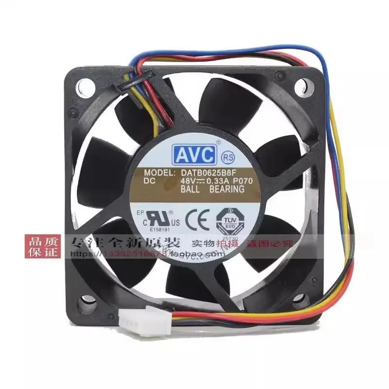 

Original DATB0625B8F 60 * 60 * 25MM 48V 0.33A 6CM 4-wire server cooling fan