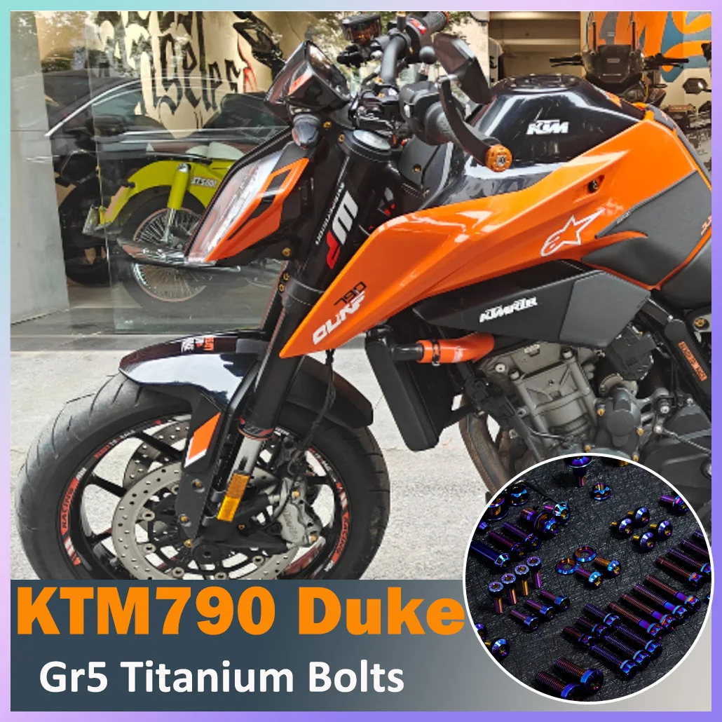 RTAMO Gr5 Titanium Bolts Brake Pump Screw Oil Tank Cap Front Fender Brake Disc Clutch Cover for KTM790 DUKE The Scalpel