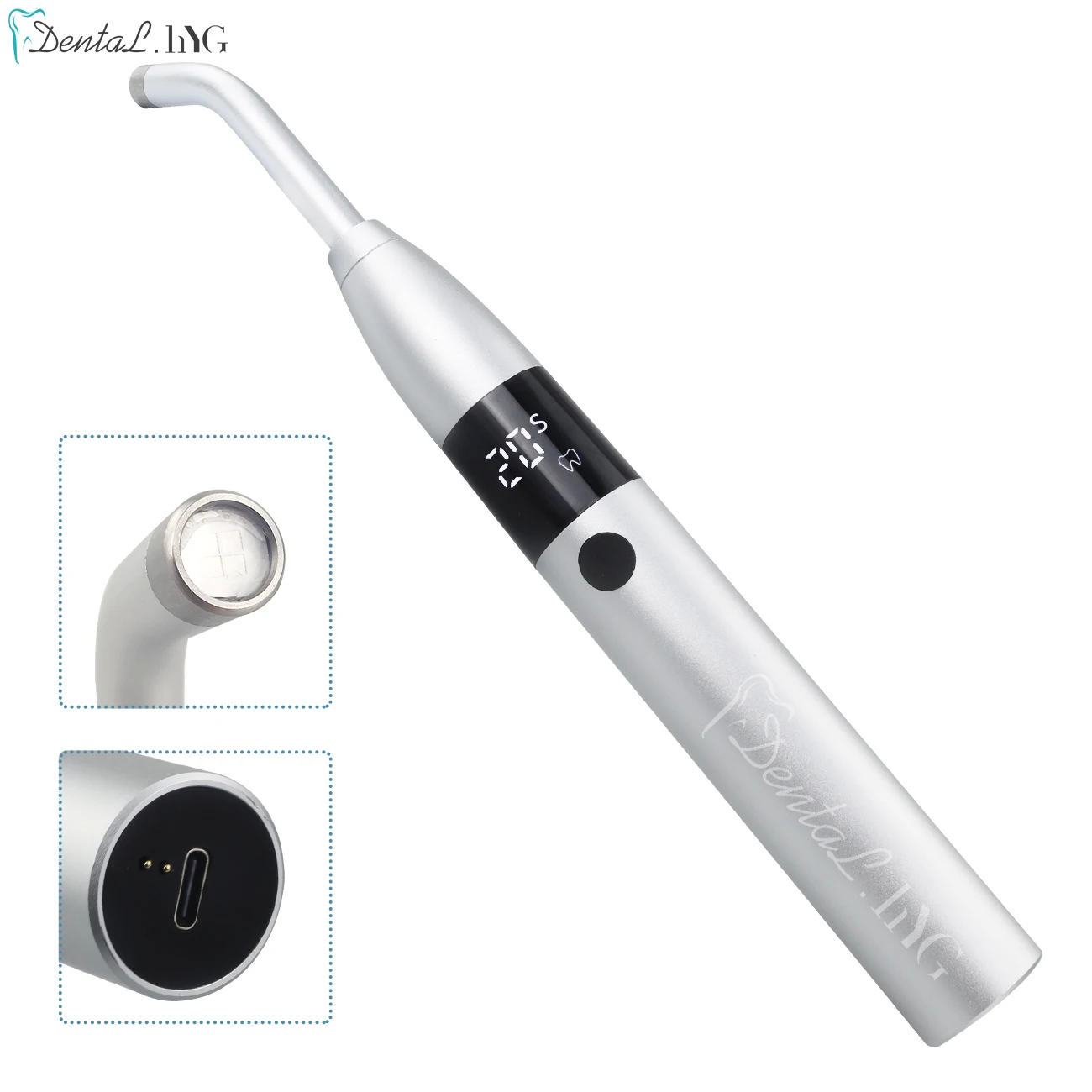 Dental Curing LED Lamp Wireless 1 Second Cure Light 1000-4000mw/cm² Dentistry Equipment