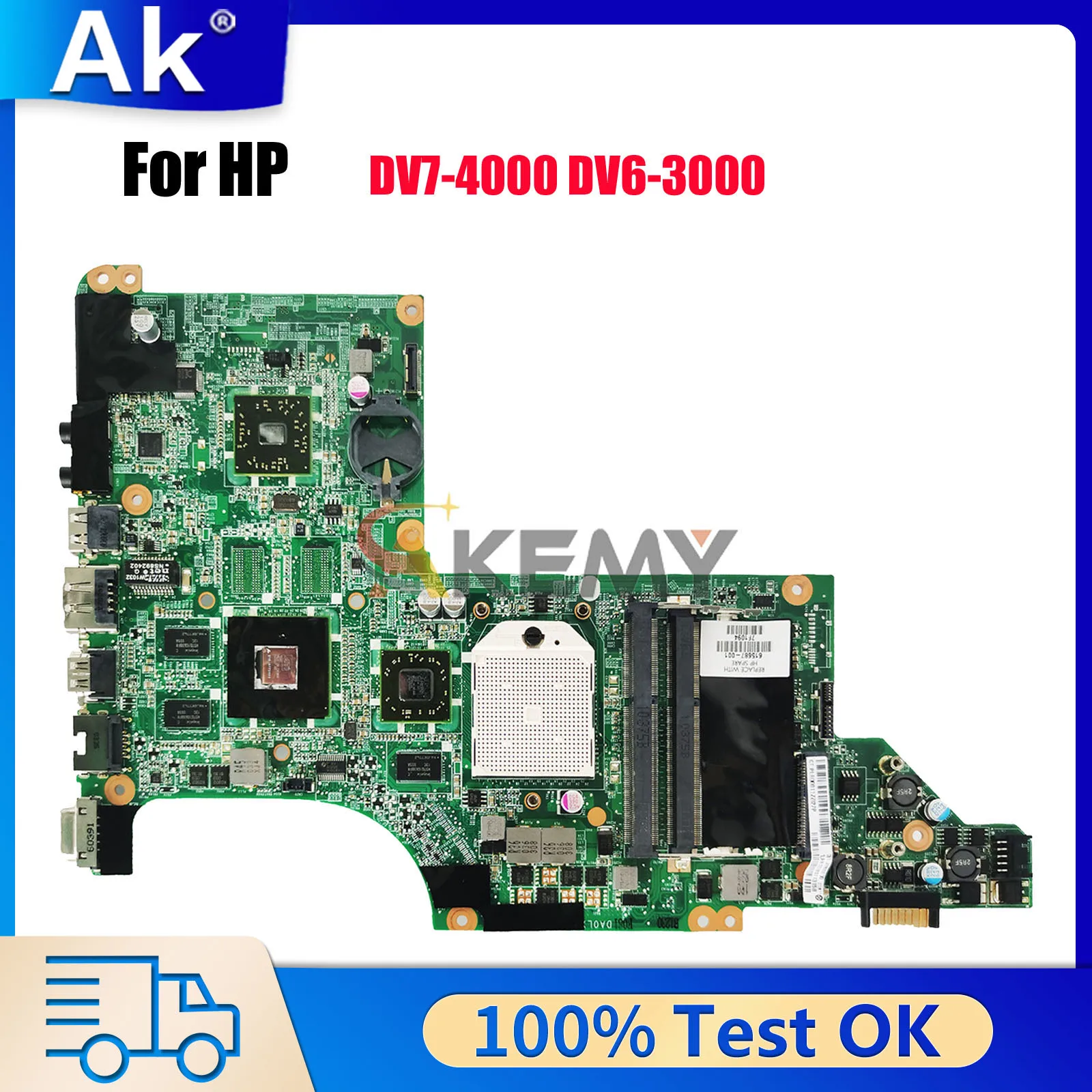 

Материнская плата ноутбука DA0LX8MB6D1 для HP Pavilion DV7-4000 с 5470/512 DDR3 615686-00, 100% полностью протестирована