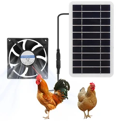 Solar Powered Fan, Solar Exhaust Intake Fan Kit, Waterproof 2W Solar Panel With Exhaust Fans, Cooling Ventilation