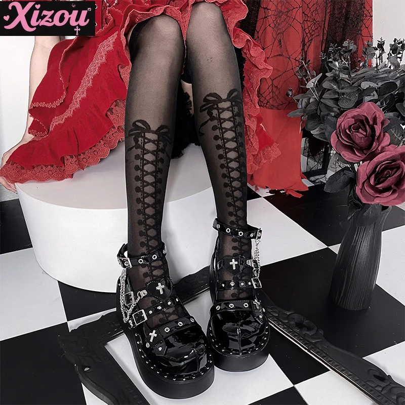 

Dark Gothic Original Lolita Platform Muffin Shoes for Women Punk Style Heightened Sweet Cool Babes Y2k Subculture Mary Jane Shoe