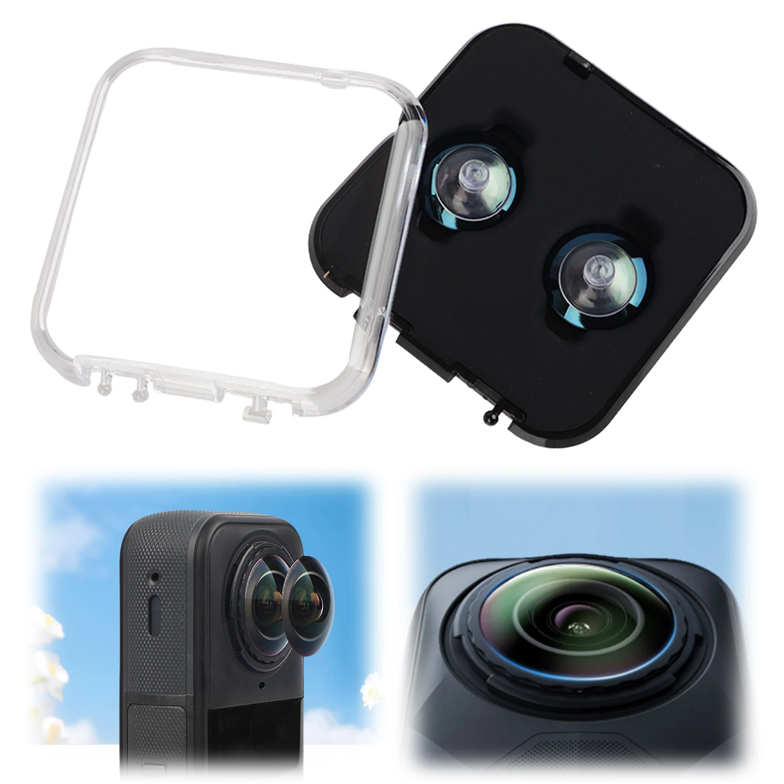 

Комплект для замены защитных колпачков от царапин с инструментом для снятия, полный комплект сменных линз для экшн-камеры Insta360 X5, аксессуары для объектива