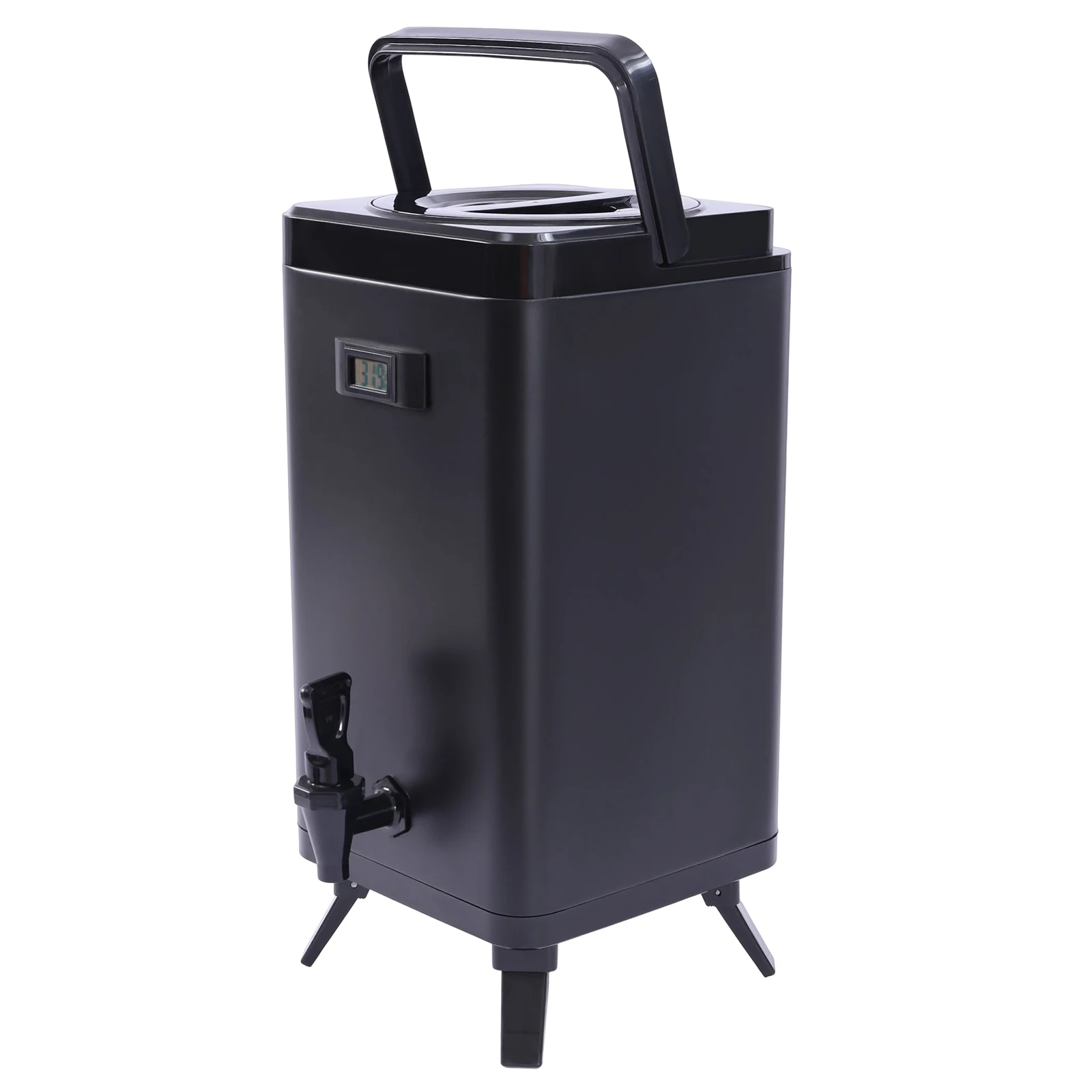 

12L Insulated Beverage Dispenser with Tap, 24H Hot Cold Thermos, Stainless Steel Large Drink Container for Party, Wedding, Cafe