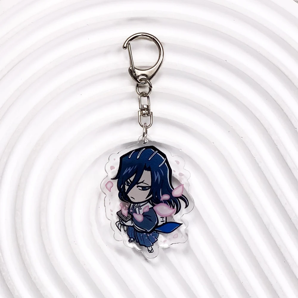 شخصيات أنيمي بليتش الاكريليك سلسلة مفاتيح السيارة اكسسوارات Kawaii حقيبة سحر الإبداعية على ظهره قلادة كيرينغ هدايا للأصدقاء #6