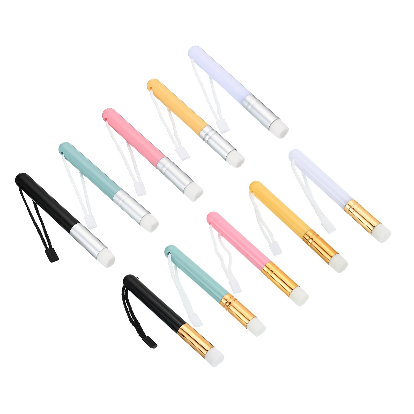 

4/5/10/15Pcs Small Ink Painting Blending Brushes 11x1.2cm Mini Blending Brush Tool for Craft Drawing Stamping DIY Card Making