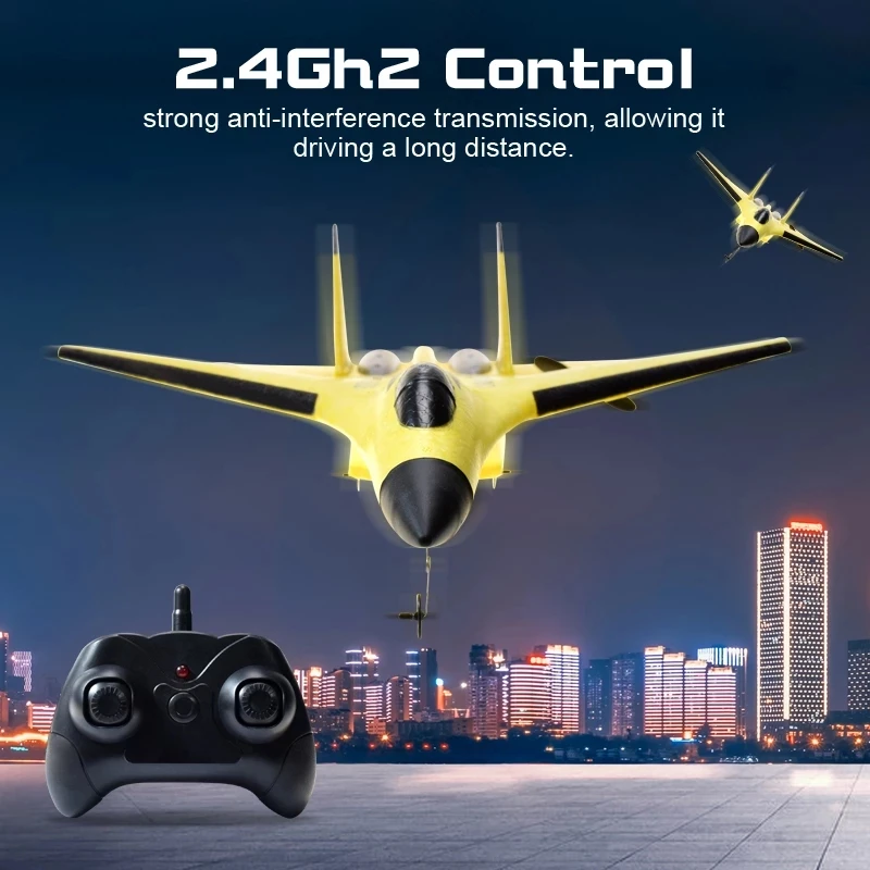 SU35 RC Plane FX620 FX820 2.4G Remote Control Flying Model Glider Airplane With LED Lights Aircraft Foam Toys For Children Gifts