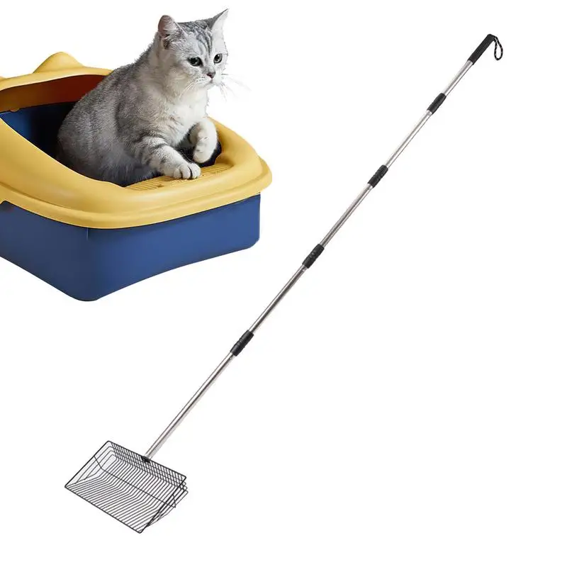 

Metal Chicken Poop Scooper Long Handle Detachable Sifting Shovel Heavy Duty Picker Stainless Steel Handle Cleaning Tool Coop