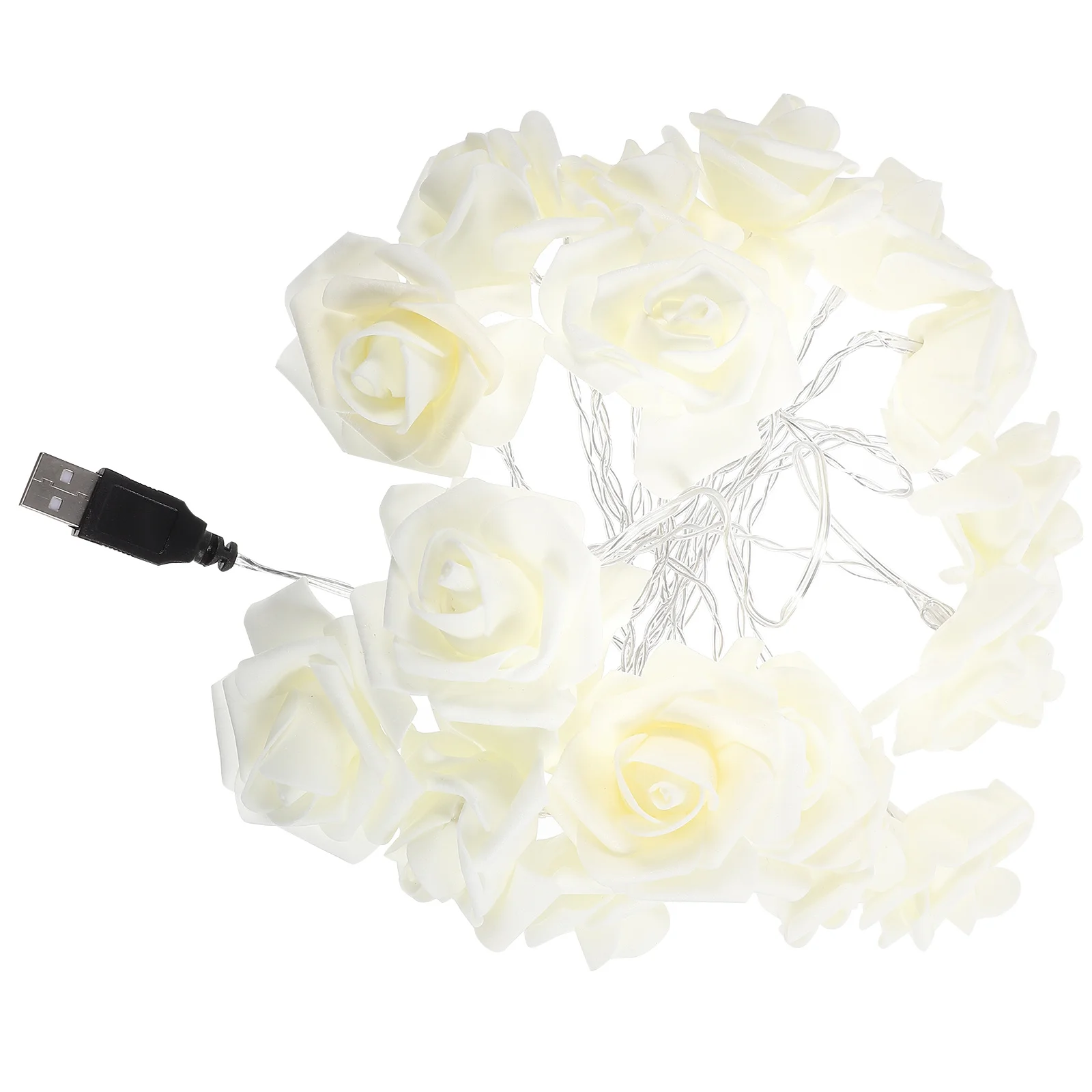 3 متر 20 LED سلسلة الجنية ضوء روز تصميم متوهجة الديكور لحفل زفاف عطلة نافذة شجرة جدار الاستخدام الداخلي في الهواء الطلق #5