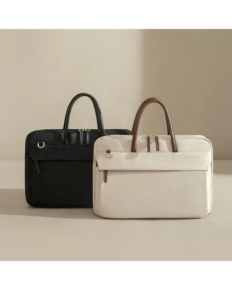 One Shoulder Messenger Tote Bag Large Capacity Business Laptop Bag Compatible With 16 Inch Notebook