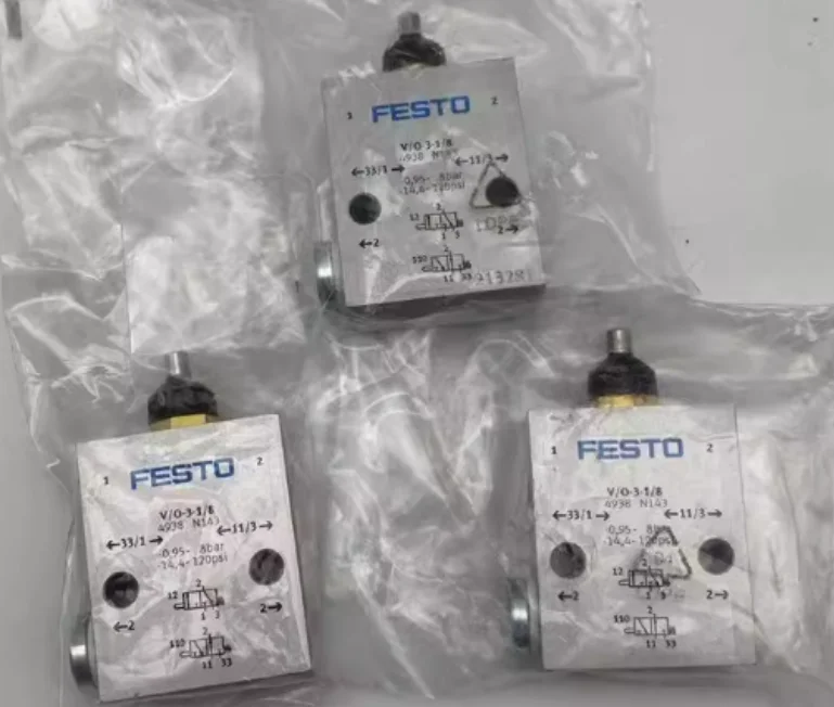 

New Original FESTO wo three-way air control valve direct round header valve 3626-V-3-M5 10747-V/O-3-PK-3 3629-R-3-M5