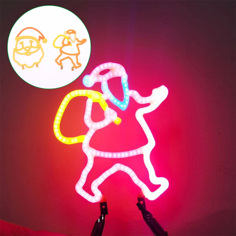 

1Pc 3V Santa Claus LED COB Flexible Filament Candle Diode DIY Christmas Light Holiday Party Home Decoration Light