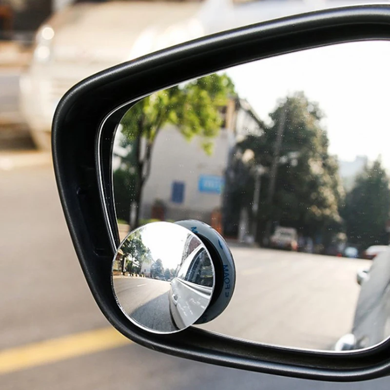 360 Degree Framless Blind Spot Mirror Wide Angle Convex CarMirror Small Round Side Blindspot Rearview Parking Mirror