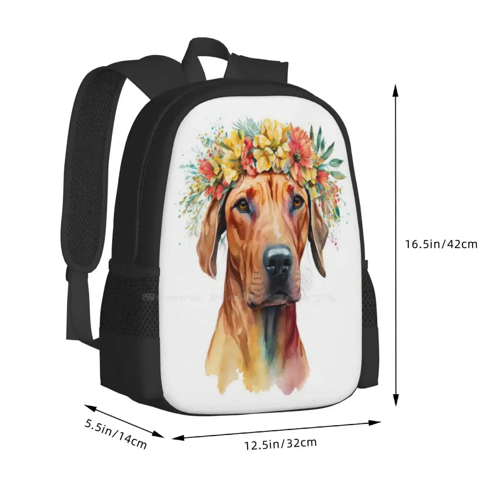 الأصلي الأزهار تاج المائية الروديسي Ridgeback رائجة البيع المدرسية على ظهره حقائب الموضة الروديسية Ridgeback أمي روديسيا #3