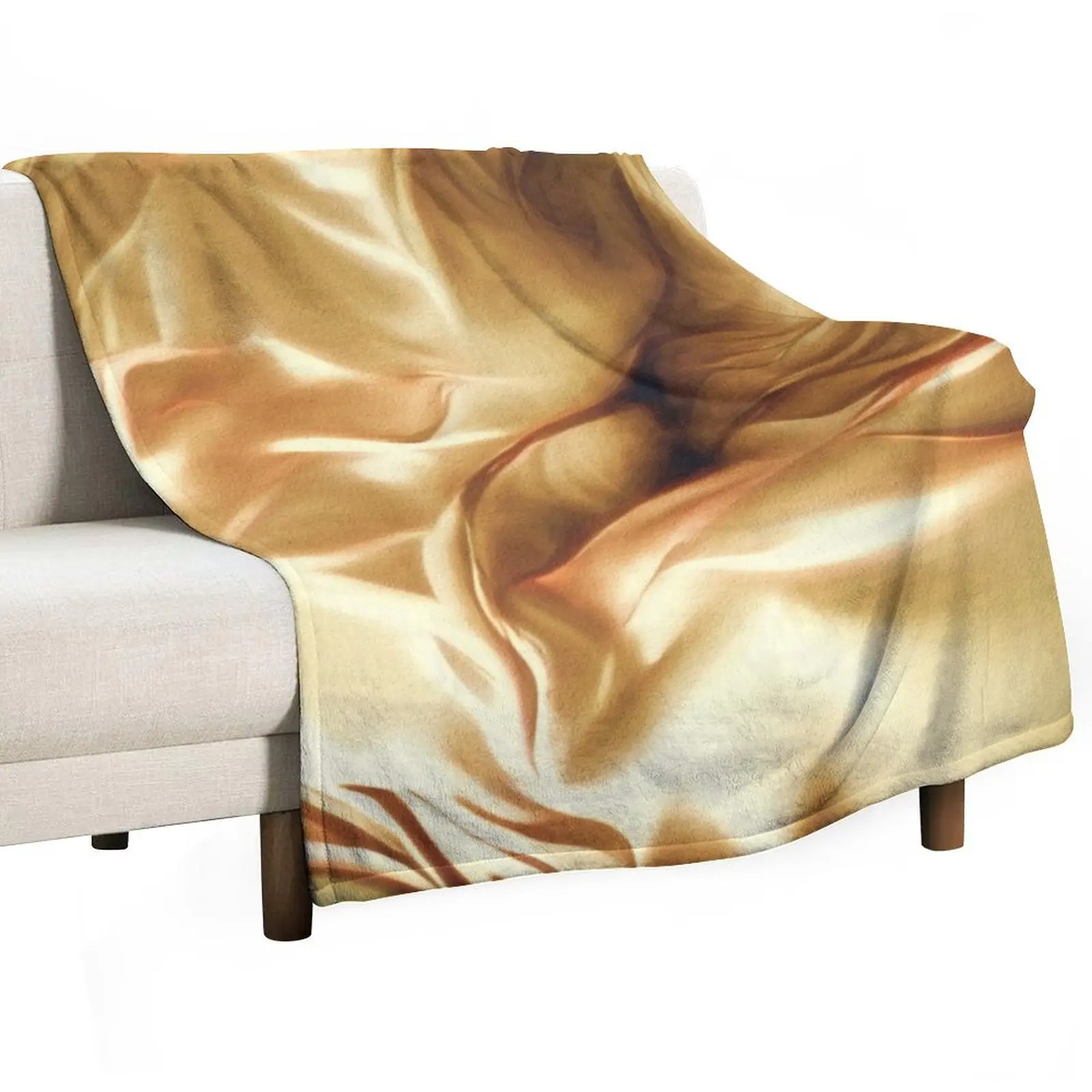

Pale Gold Silk Satin Fabric Series 6 Throw Blanket Soft Beds cosplay anime Giant Sofa for sofa Blankets