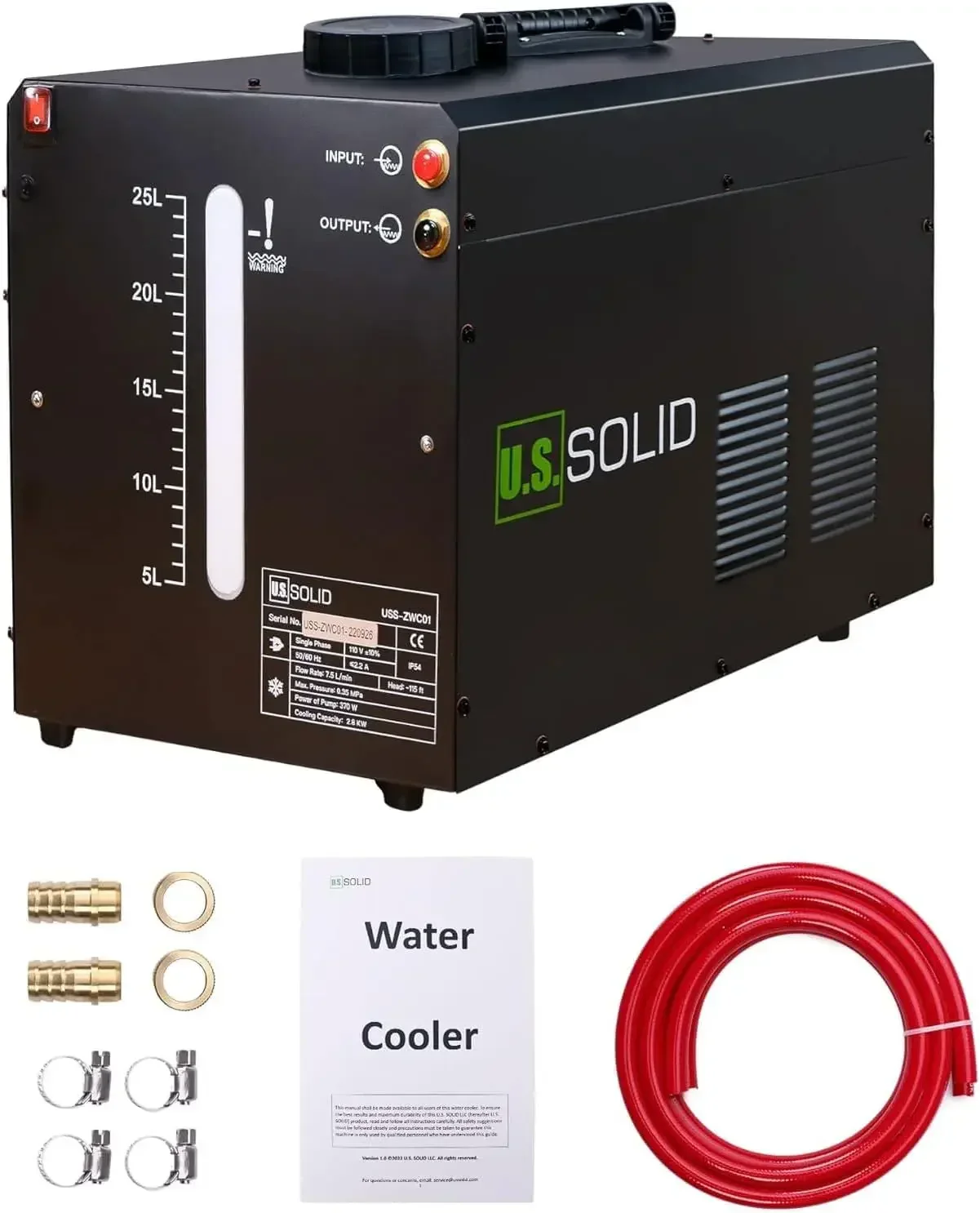 Water Cooler 25L - Tig Welder Torch Water Cooling Machine - Wind Tunnel Heat Dissipation System TIG MIG Welder