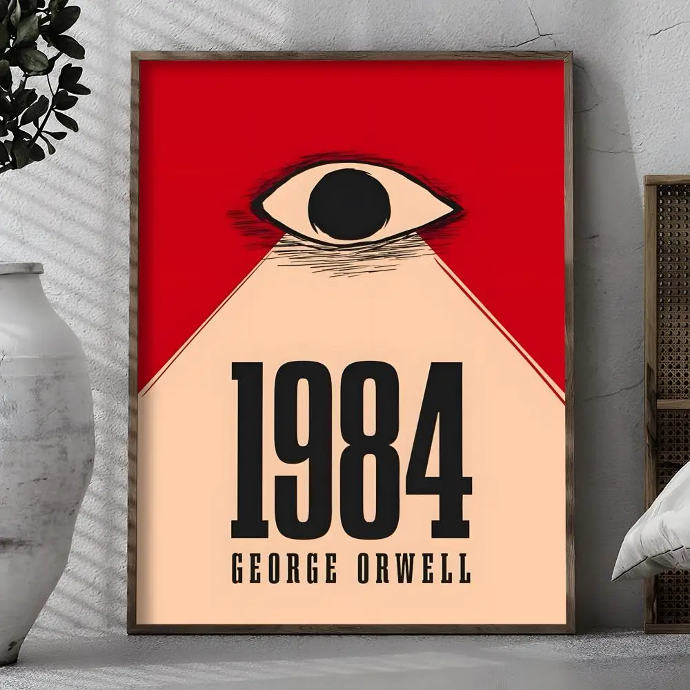 كتاب 1984 G-جورج أورويل ملصق للإزالة الجدار ملصق ذاتية اللصق الفن جدارية المنزل مكتب غرفة المعيشة غرفة الطعام جدار ديكور