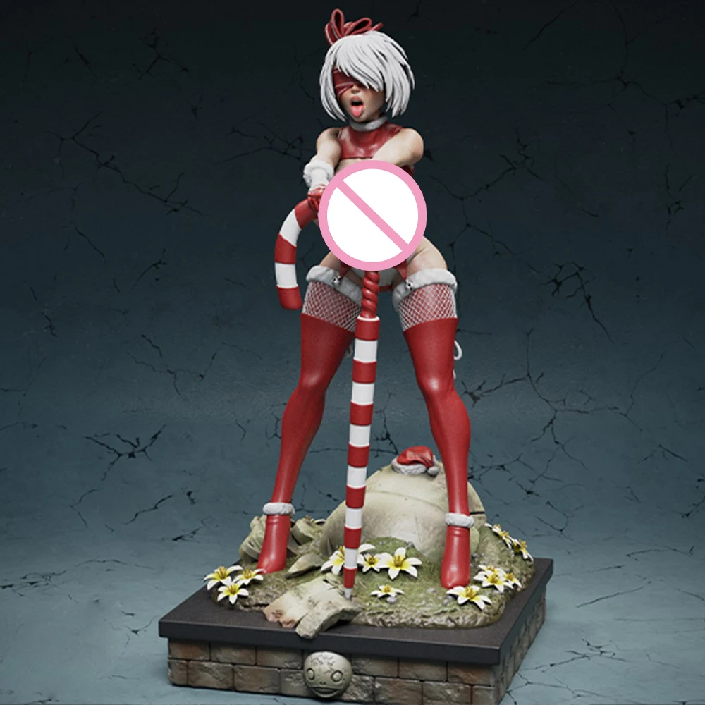 

NSFW Christmas Sexy 2B 1/24 Scale Resin Figure Model Kit Rabbit Unassembled Unpainted Doll 3D Printing DIY Statue Crafts Toy