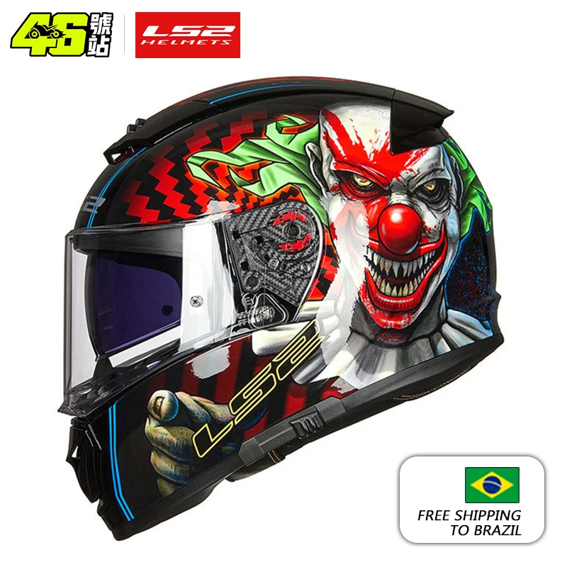 Capacete LS2 Breaker Motorcycle Helmet ls2 ff390 Full Face Helmets Dual Lens Included Fog-Free System