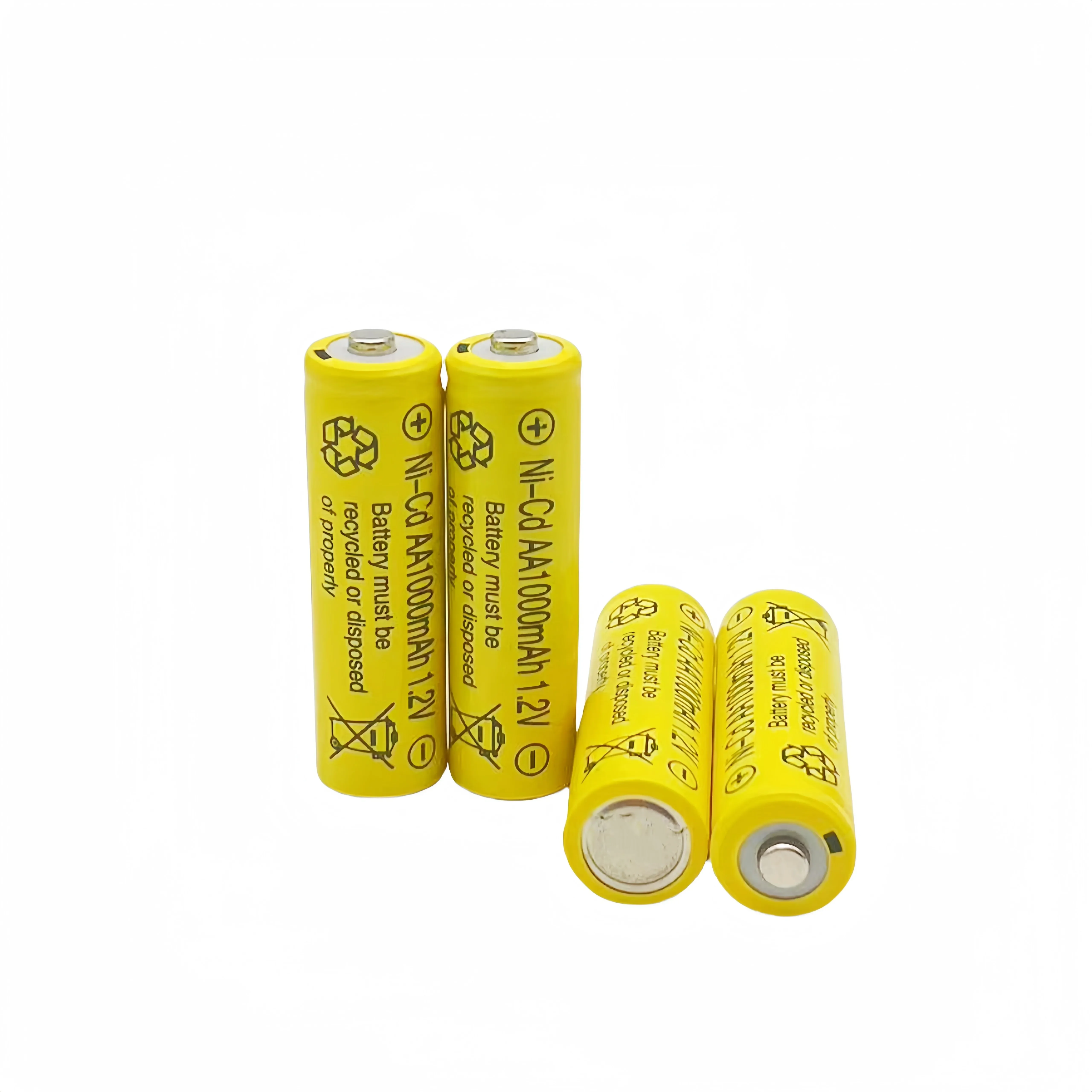 100% original AA 1.2V 1000mAh Ni Cd rechargeable battery, suitable for flashlight electric toys