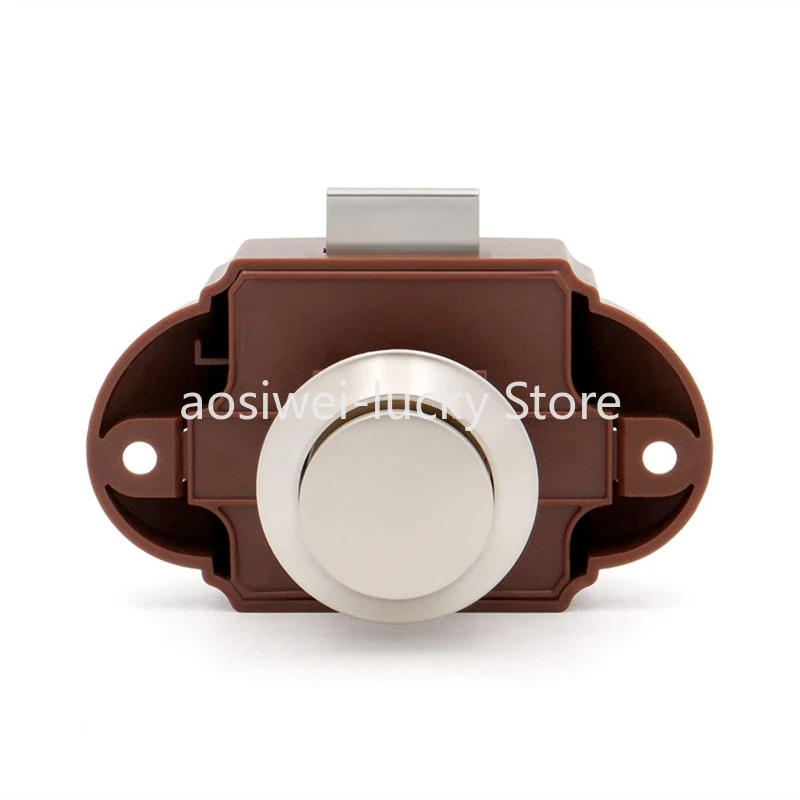 Camper Auto Push Lock Rv Caravan Boot Motor Latch Button Locks Möbel Schublade Latch Türschloss Hardware