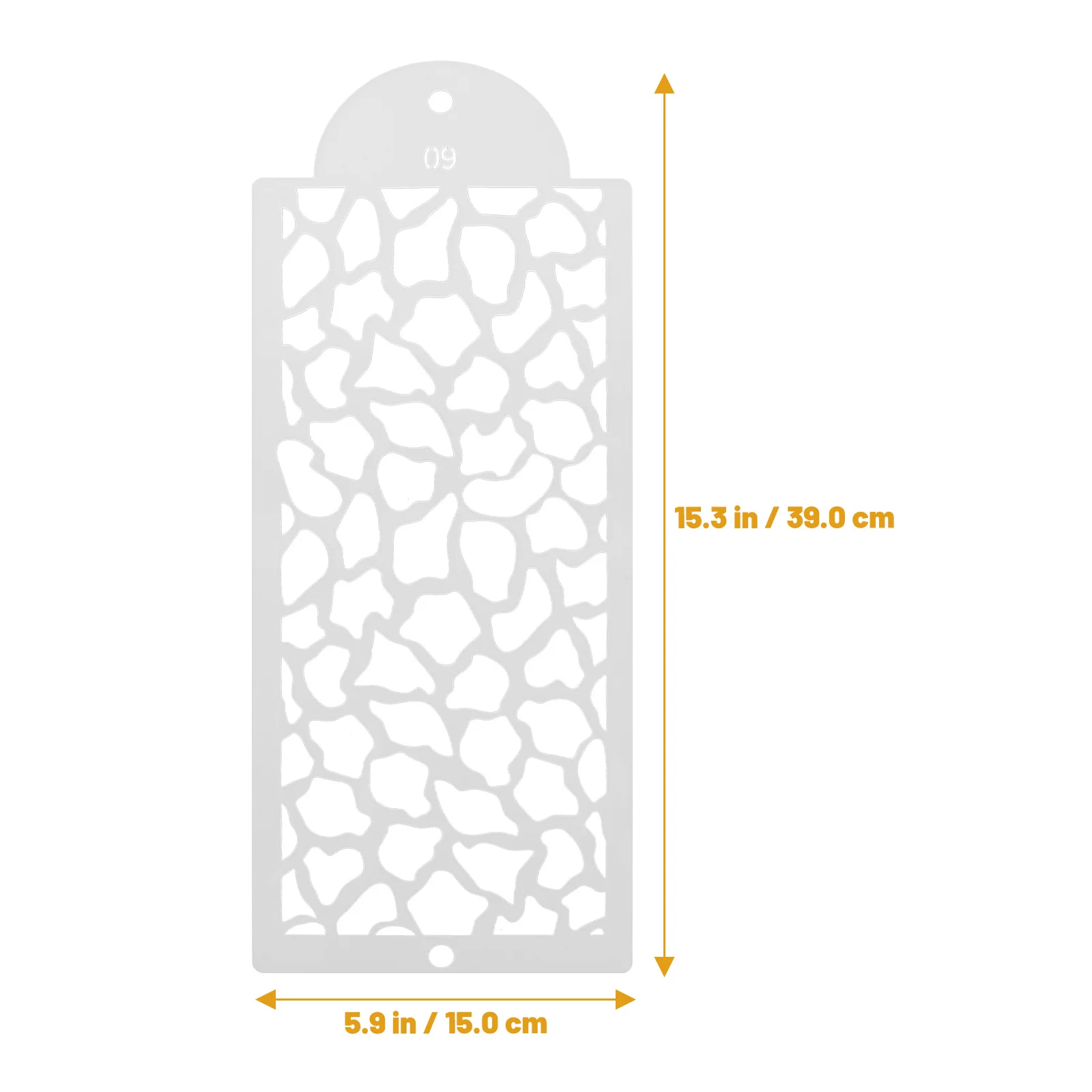 6 قطع من الإستنسل البلاستيكية للحرف اليدوية للرسم DIY إكسسوارات سجل القصاصات ومستلزمات الرسم الفنية #3