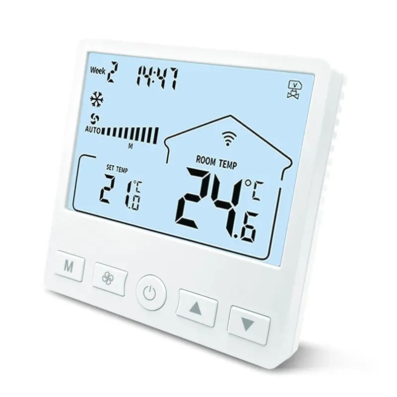 2026 HOT 4G Thermostat Fan Coil Thermostat Central Air Conditioning Control Panel Intelligent LCD Thermostat Manufacturer