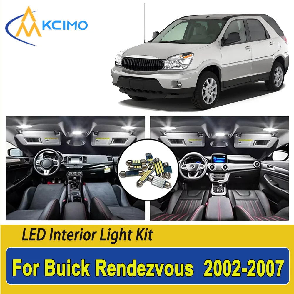 

New Light Bulb For Buick Rendezvous (2002-2007) Premium Bright LED Interior Dome Map Trunk Light Kit Car Led Lamps Canbus Car
