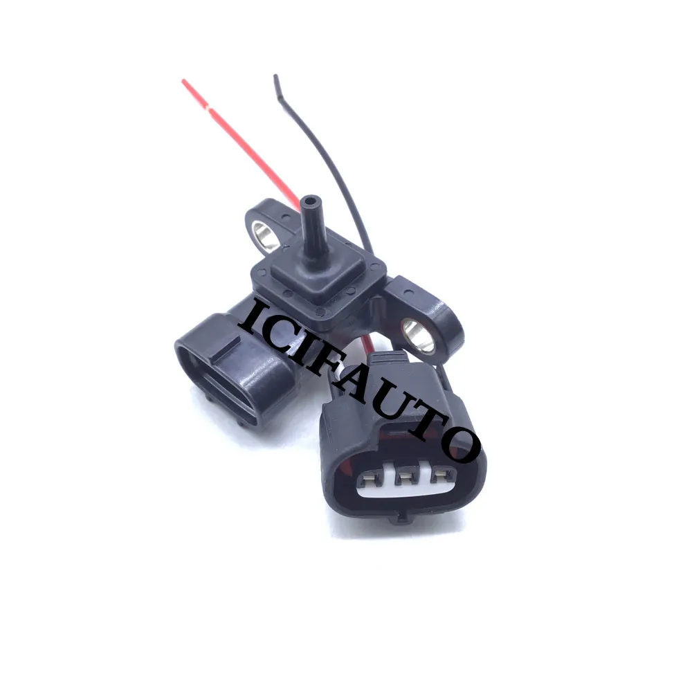 Intake Air Turbo Boost Pressure MAP Sensor With Connector For Isuzu D-Max 2.5L 3.0L 8-98020514-0 8980205140