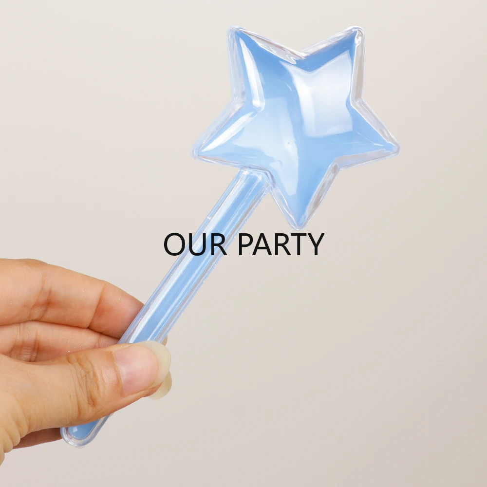 5Pcs Plastic Star Lollipop Shape Candy Boxes Gender Reveal Gift Packing Storage Box for Kids Birthday Baby Shower Party Decor