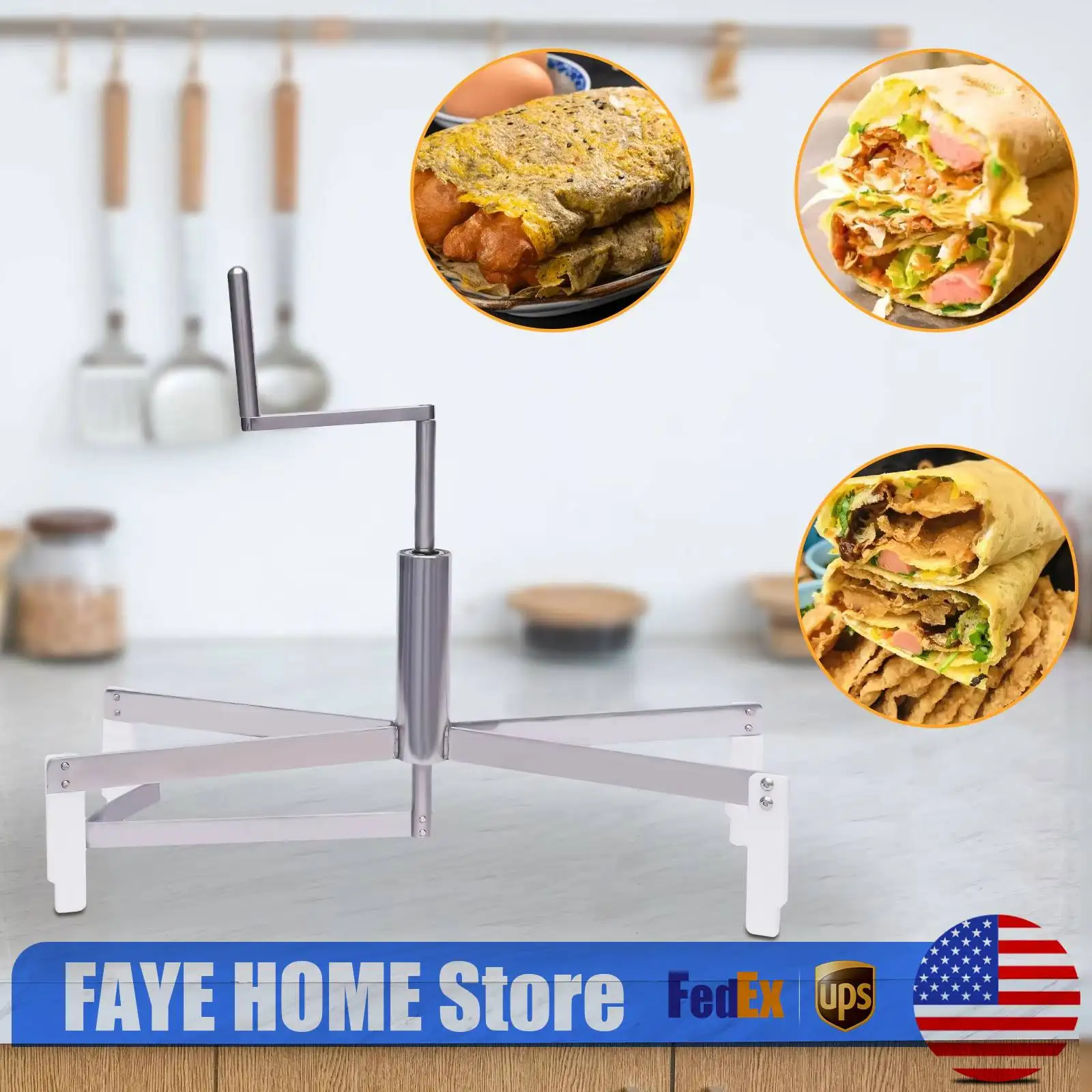 

Stainless Steel Crepe Spreader Tool, Hydraulic Cylinder Batter Spreader, Professional Crepe Maker