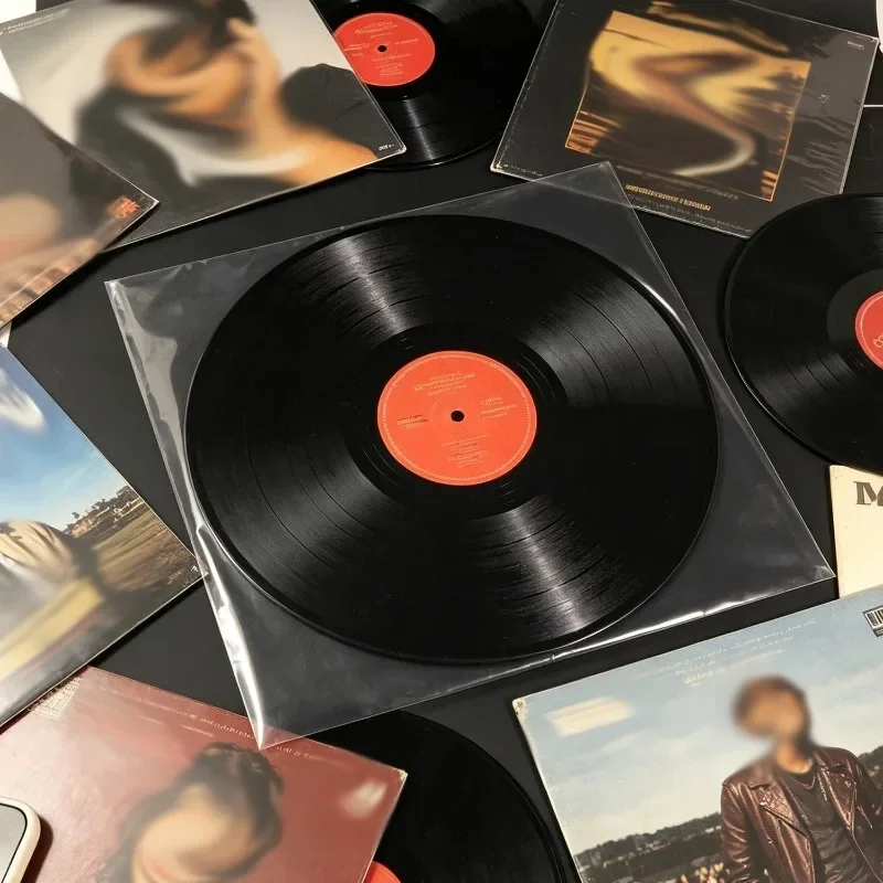 (10-100 Stück) 12-Zoll-Vinyl-Schallplattenhüllen, transparente OPP-Kunststoffhüllen, antistatisch, säurefrei, selbstklebende Schutzbeutel für Schallplatten – Detail 2