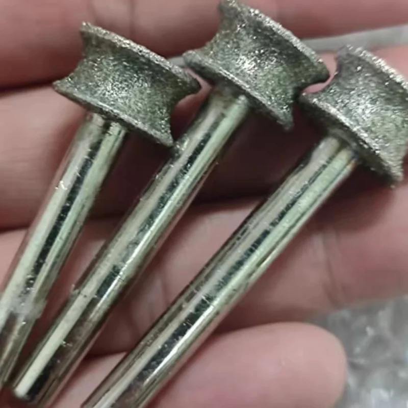 رأس طحن عجلة الماس للمعادن والزجاج الشطب حافة مقعرة مثقاب أداة تلميع قوس السيراميك