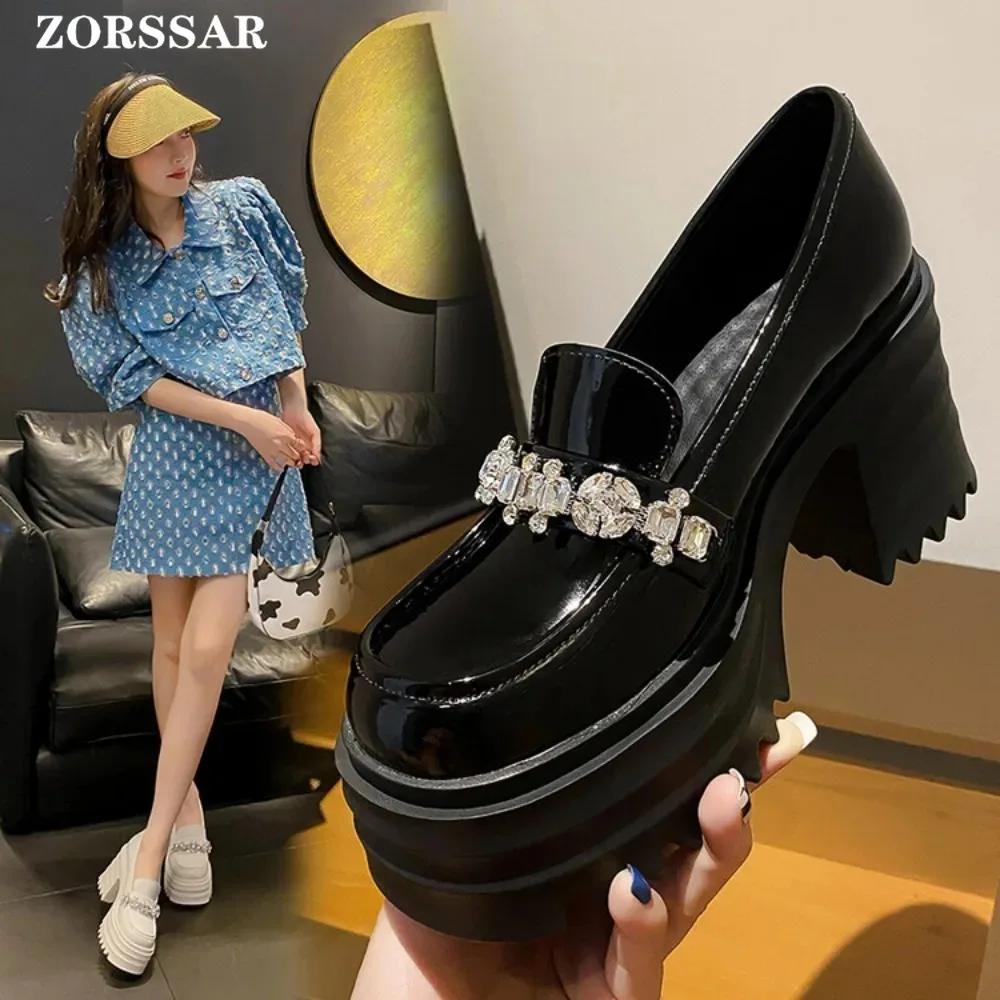 Mocassini robusti da donna Lolita Mary Jane mocassini scarpe da donna mocassini da donna con plateau primaverile scarpe Oxford slip on morbide