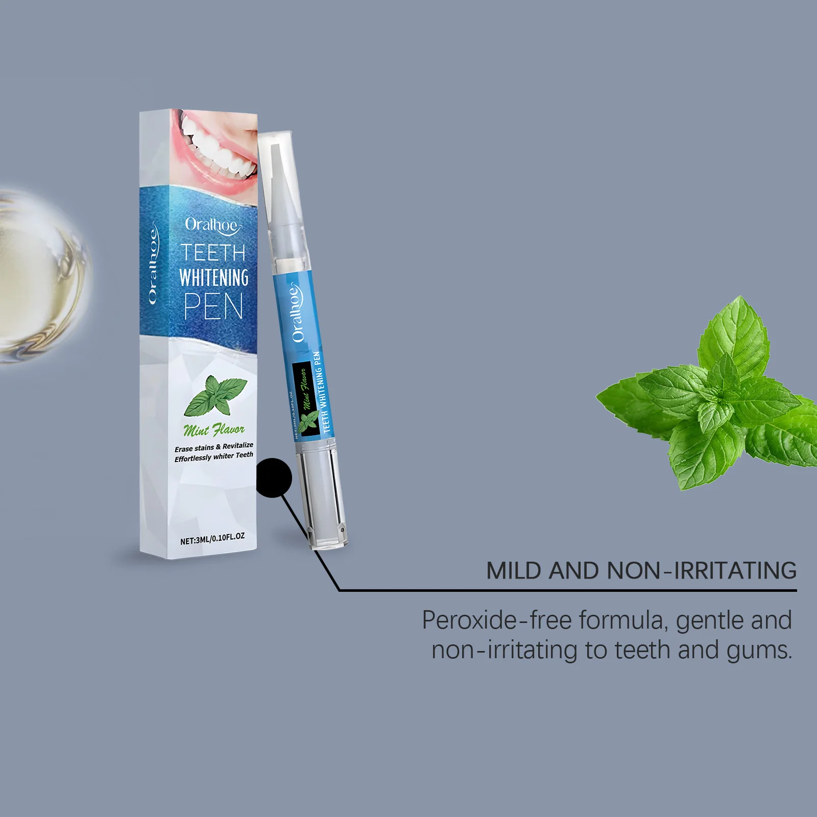 قلم تبييض الأسنان إزالة بقع الأسنان الحساسة لا حساسية غير مؤلم جميل ابتسامة بيضاء نكهة النعناع سطع العناية بالفم