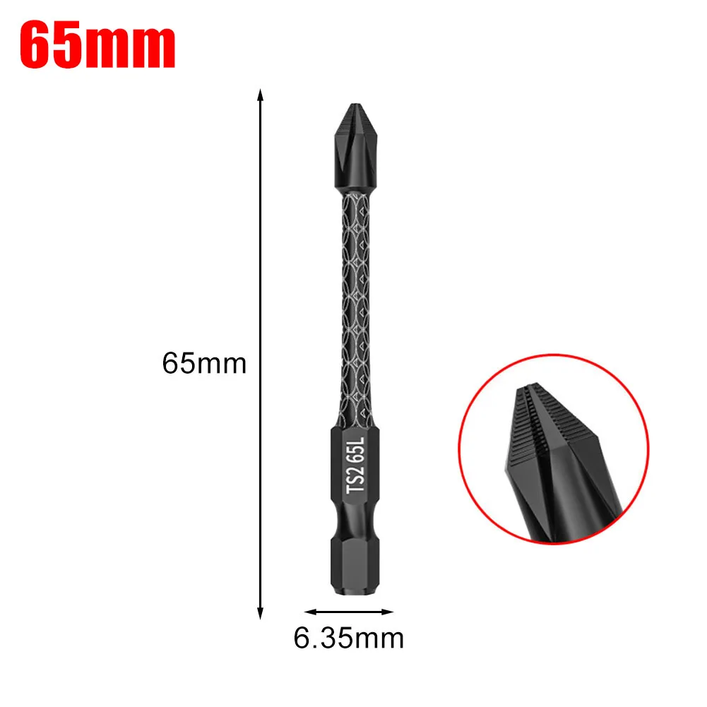 For Strong High-Strength Operations Anti-Slip Screwdriver Bit Power Drilling Bit Color As Picture Wear-resistant 65mm 70mm