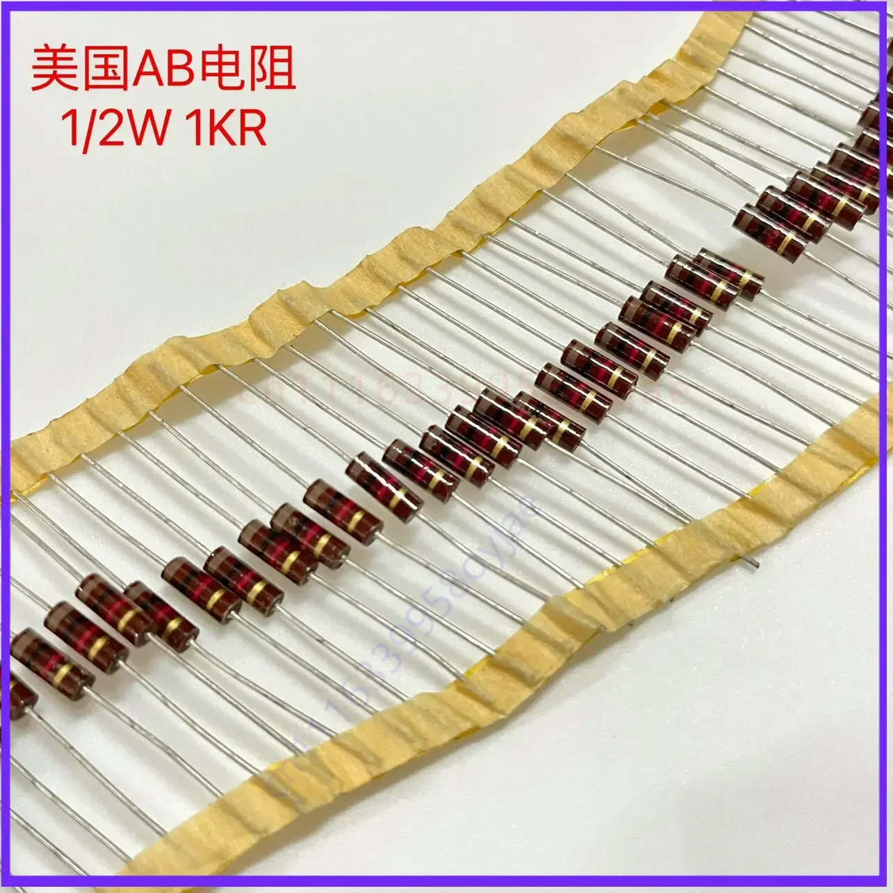 Genuine AB 1/2W 1K 1.2K 1.5K 1.8K 2.7K 3.3K 4.7K 6.8KR for audio resistors  200pcs
