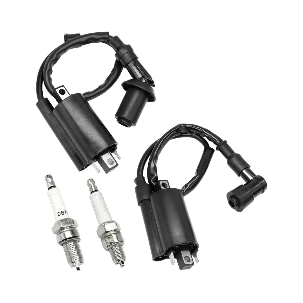 2PCS OEM Spec Ignition Coil Kit with Spark for Kawasaki For Mule 2510 3010 4000 4010 KAF620 KAF950 Engine Parts