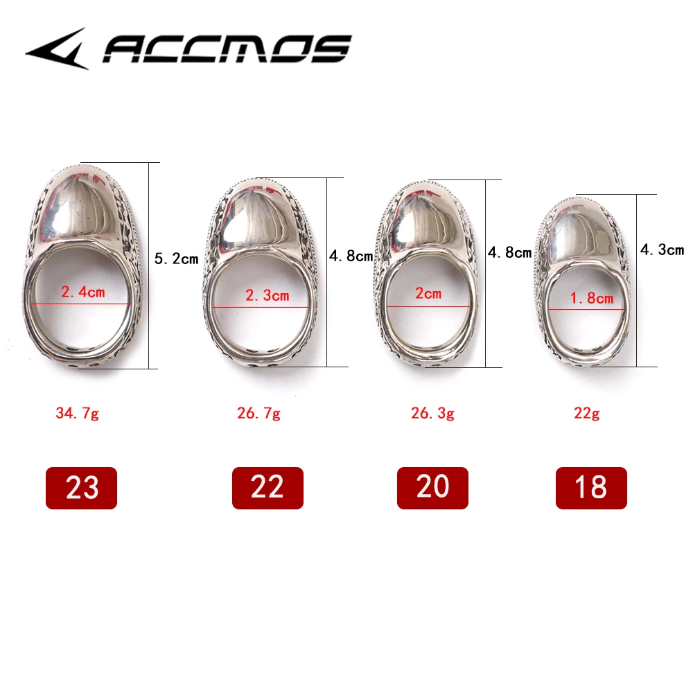 Archery Thumb Finger-Handmade Traditional silver Archery Thumb Ring Finger Protector 18-24mm