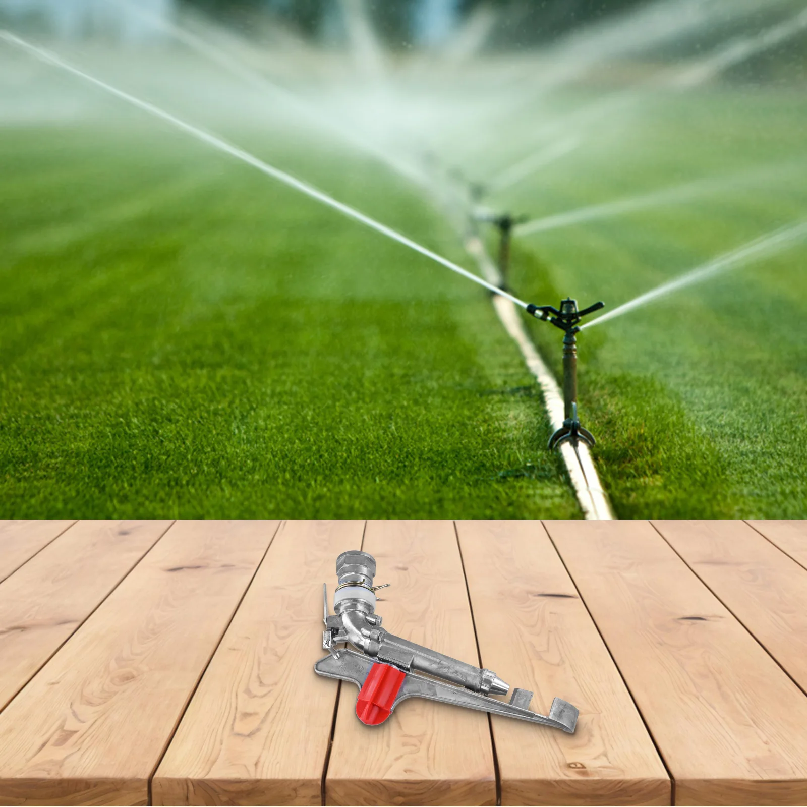2 inch Agricultural Sprinkler for Lawn Garden Farm Irrigation with Zinc Alloy Construction and 26 to 36 Meter Spray Radius