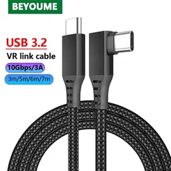 5m/6m/7m USB C to Type C Fast Charge Cable for Oculus Quest 2 VR Cable 10Gbps Usb C Type-C Charger Link Cable for Meta Quest 3