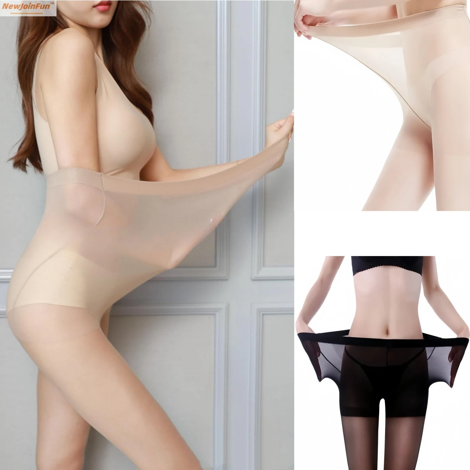 

Plus Large Size Elastic OverSized Woman's High Waist Slim Pantyhose Sexy Stockings Tights Legging for Women XXXL Club Stree Wear