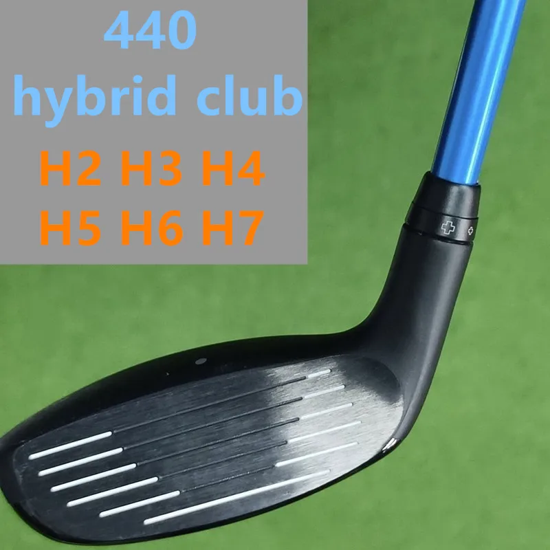 

New Men's 440 Golf Club Hybrid iron wooden rod 2/3/4/5/6/7Hybrids with S/R/SR Flex Graphite Shaft with Headcovers