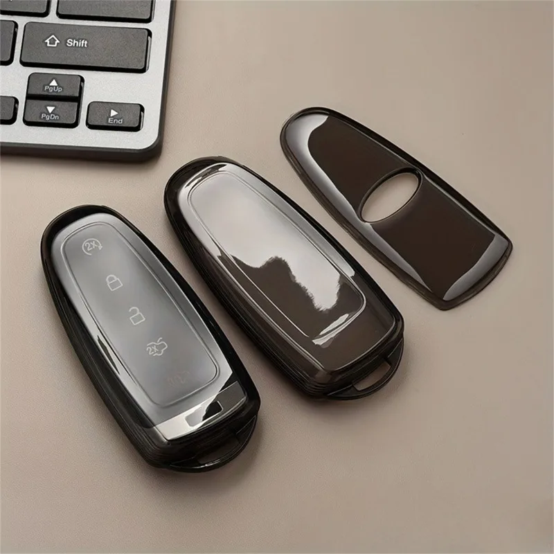 1 szt. 4/5 przycisków TPU Car Smart Key Cover, pasuje do Ford Edge Escape Explorer Flex Focus Taurus Expedition 2011-2019 Akcesoria