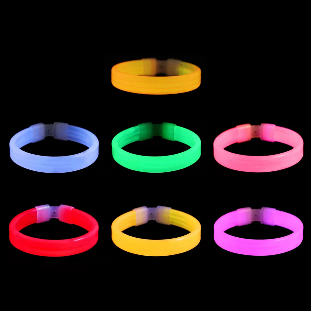 Plastic Luminous Wristband Luminous Glow In The Dark Silicone Bracelet Shine Cuff Party Supplies Wrist Band Party