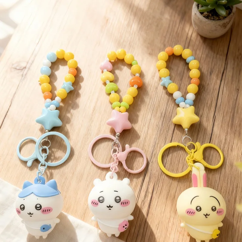 Cartoon Kawaii Doll Pendent Ornament Key Rings Mini Beautiful Appearance Fine Workmanship Bag Ornaments Fashion Match Chiikawa