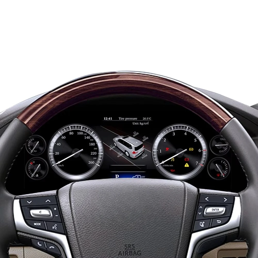 12.3" Digital Instrument Cluster Speedometer for Land Cruiser LCD Dashboard Car Cockpit Digital Dashboard Cluster