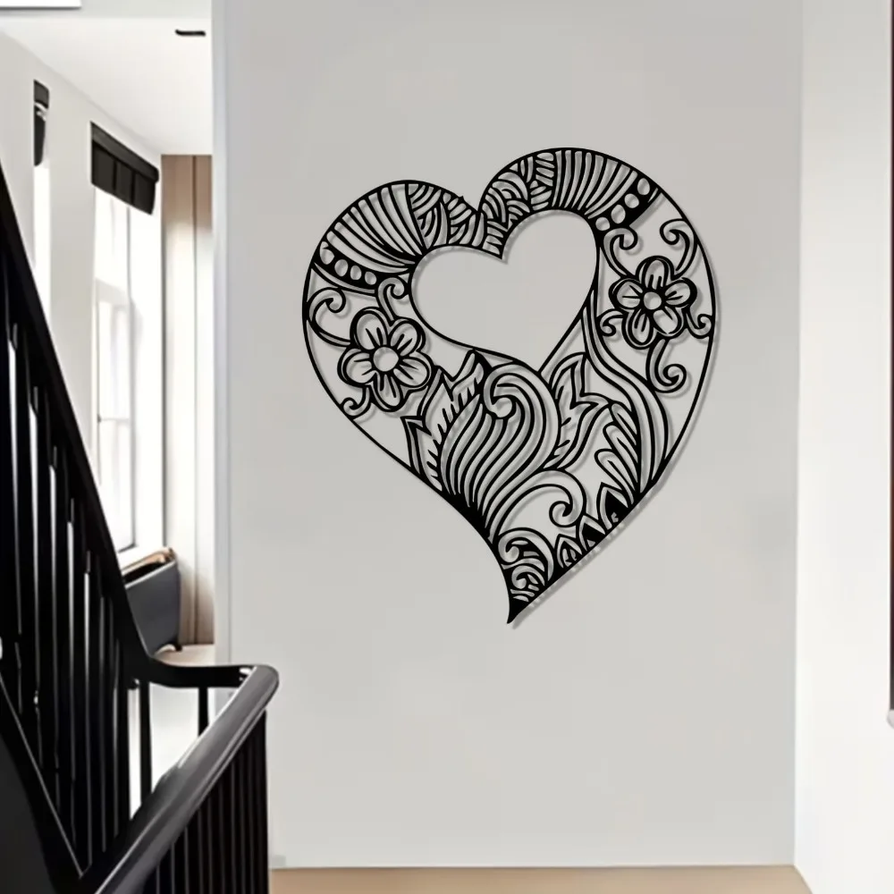 CIFBUY Modern Geometric Abstract Metal Wall Art Iron Sculpture Mural Plaque for Minimalist Living Room Home Decor