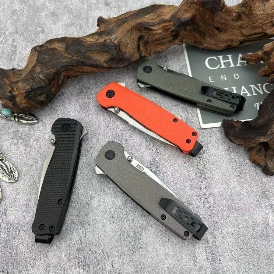 S/O/G المحور قفل سكين للفرد 440C شفرة مقبض مريح التخييم في الهواء الطلق العملي سكين صيد سكينة فاكهة أداة الطوارئ #1